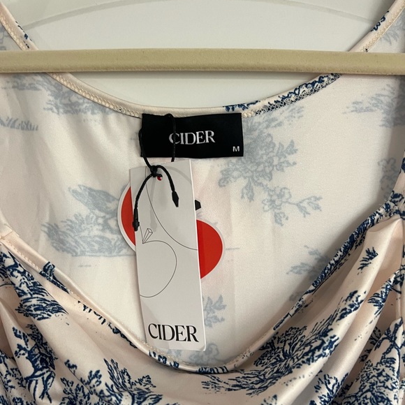 TOILE DE JOUY RUCHED CIDER - LOVESHAKEFANCY REVOLVE LIKE DRESS - Picture 3 of 3